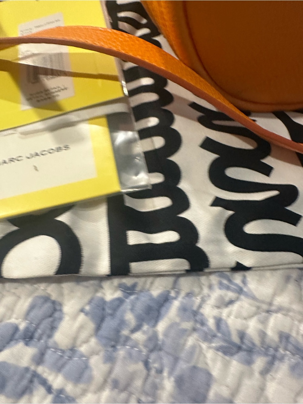 Marc Jacobs Orange Pebbled Leather 'The Bucket' Drawstring Shoulder Bag - Picture 6 of 9